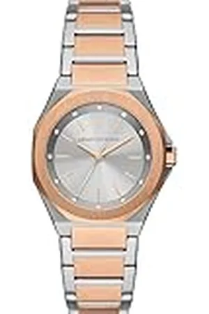 Armani Exchange Reloj Análogico-Digital para Mujer de Automático con Correa en Poliéster AX4607