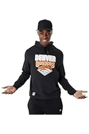 New Era NFL Team Graphic Hoody DENBRO BLKWHI Denver Broncos, Sudadera con Capucha Masculino