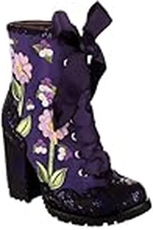 Irregular Choice Violetas Vibrantes, Botas de Moda Mujer, Black, 39 EU