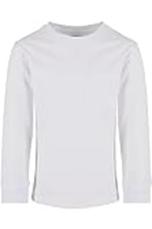 Urban classics Boys Heavy Oversized Pocket Longsleeve, Camiseta Niños, White