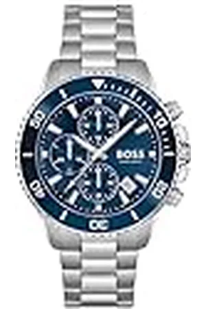HUGO BOSS Reloj Cronógrafo de Cuarzo para Hombre Colección Admiral con Correa de Acero Inoxidable Plateada - 1513907