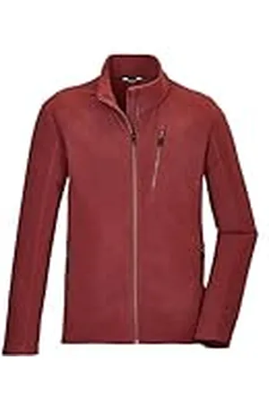 Killtec Hombre Chaqueta polar con cuello alto KOW 84 MN FLC JCKT, gebranntes rot, S, 41826-000