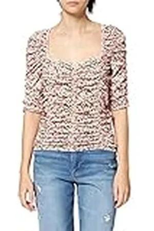 NA-KD Gathered Jersey Top Camisa Mujer, , XL
