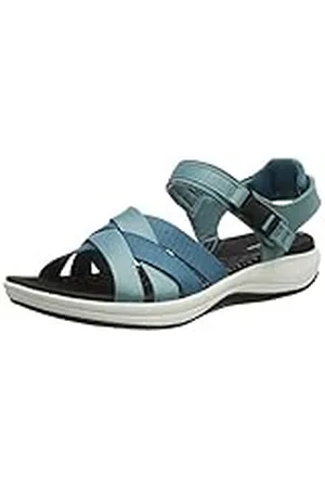 Clarks Mira Tide, Sandalia, para Mujer, Azul (Teal Combi), 36 EU