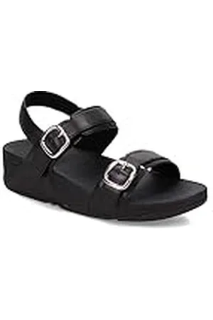 FitFlop Lulu ADJU Leather B-Strap Sand, Sandalias con cuña Mujer, , 38 EU
