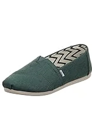 TOMS Women_Espadrille_Stormy Green Heritage Canvas, Alpargatas Mujer, 36.5 EU