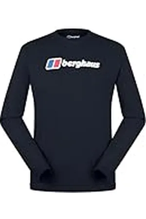 Berghaus Big Logo Camiseta de Manga Larga, Black/Black, XXL para Hombre