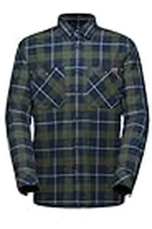 Mammut Alvra Camisa de Manga Larga Hombre Marino-Oscuro pantano XL