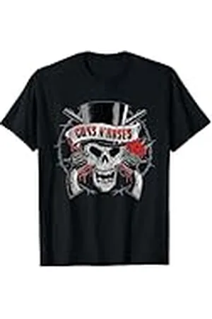 Guns N´Roses Tophat Skull Roses - Camiseta Camiseta
