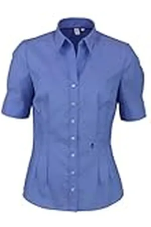 Seidensticker Hemdbluse Langarm Slim Fit Uni Bügelfrei Blusa Mujer, , 46 (Talla del fabricante: 44)