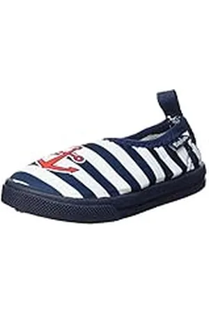 Playshoes Zapatillas de Playa con protección UV Ancla, Zapatos de Agua Unisex niños, Multicolore, 22/23 EU