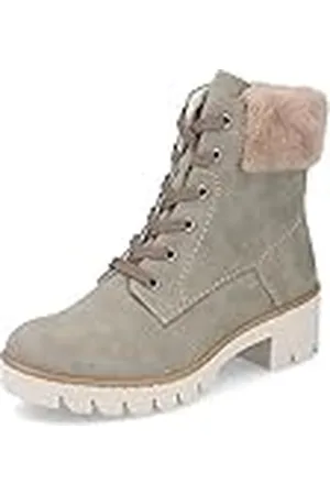 Rieker Mujer Botines X5718, señora Botines con Cordones,Botas de Chukka,Botas Cortas,Botas con Cordones,Verde (grün / 52),40 EU / 6.5 UK