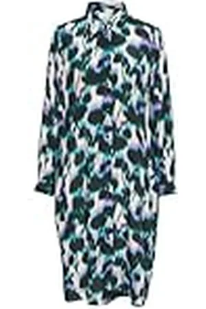 Kaffe Camiseta de Manga Larga con Estampado Relajado Vestido, , 46 para Mujer