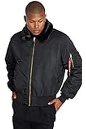 Alpha Industries B15 Chaqueta, Hombre, Negro (Black - 03), 2 XL