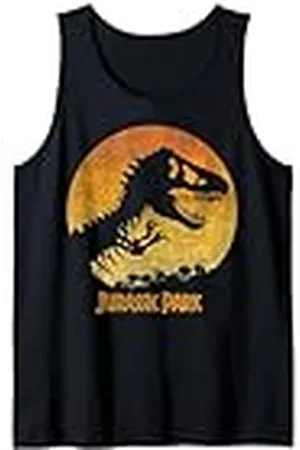 Jurassic Park Logotipo de Sunset Style Gradient Camiseta sin Mangas
