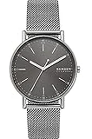 Skagen Signatur reloj para hombre, movimiento de cuarzo con correa de piel o acero inoxidable, , 40MM