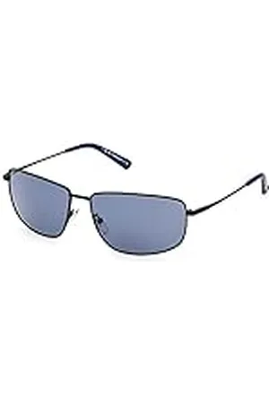 BMW BMW M Motorsport BS0027 Gafas de Sol para Hombre, Gafas de Sol Unisex Finas y Ligeras, Forma de Lente Rectangular, Lentes Polarizadas Azules