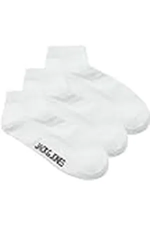JACK & JONES Jaclouis Dongo-Calcetines (3 Unidades), Blanco/Pack:White-White, Talla única para Hombre