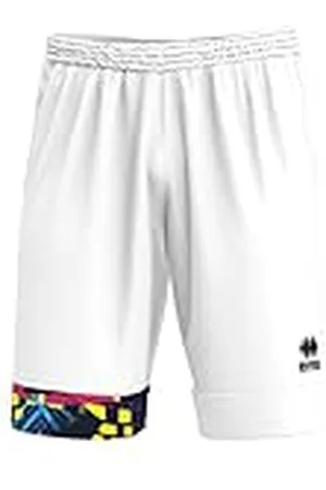 Errea Patros Panta - Pantalones de compresión para Hombre, Blanco, M
