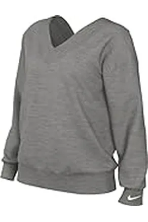 Nike FB8317-063 W NSW PHNX FLC OS Vneck SWTSH Sweatshirt Mujer Tamaño L-S