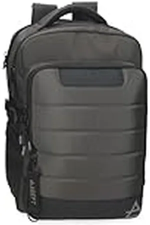 Adept Dmas Mochila para Portátil Doble Compartimento Portátil 15,6 Pulgadas Gris 28x40x16 cms Poliéster 17,92L