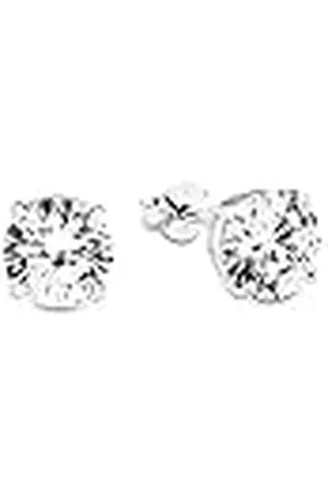Amor Pendientes de de ley 925 para mujer, con sintetizador de circonitas cúbicas, 0,7 cm, , se entregan en estuche de regalo
