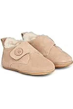 WHEAT Kinderschuhe Hausschuh Taj Wolle Unisex 100% Suede Leder Atmungsaktiv, Mule niños, , 19 EU