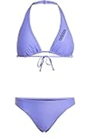 adidas Mujer Halterneck Bikini, Cobalt Blue/Dark Blue, XXS
