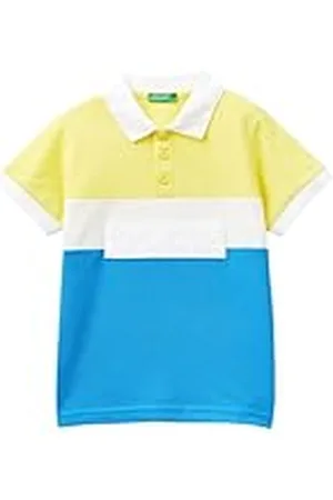 Benetton Camiseta Polo M/M 3088G300N Camisa, , 110 cm para Niños