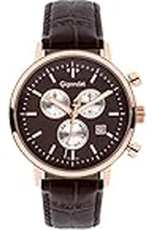 Gigandet Classico Reloj para Hombre Cronógrafo Cuarzo Analógico Pulsera de Cuero G6-009