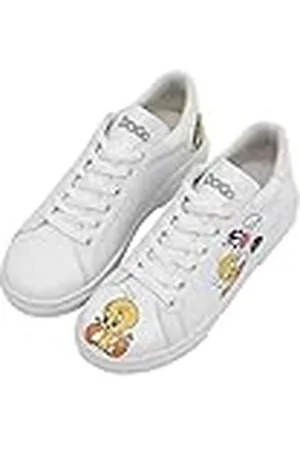 Dogo Ace Sneakers, Zapatilla de Deporte Mujer, White, 41 EU