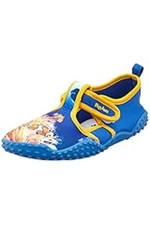 Playshoes Uv-schutz Badeschuhe Unterwasserwelt, Zapatillas Impermeables Unisex niños, Azul (Blue/Yellow), 26/27 EU