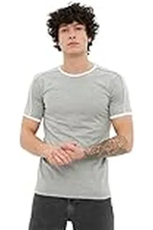 Trendyol Gray Male Basic Slim Fit-Camiseta, , S para Hombre