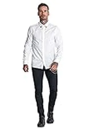 Gianni Kavanagh White Power Shirt Camisa, L Mens
