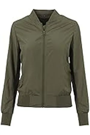 Build Your Brand Ladies Nylon Jacket Chaqueta Bomber de Nailon para Mujer, , Extra-Large