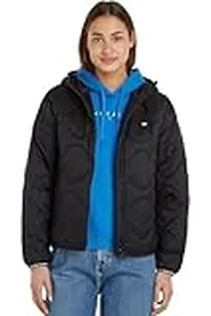 Tommy Hilfiger TJW Quilted Tape Hood Puffer EXT DW0DW17242 Chaquetas Acolchadas, , XL para Mujer
