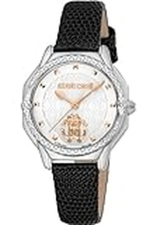 Roberto Cavalli Reloj Analógico para Mujeres de Cuarzo con Correa en Cuero RV1L225L0011