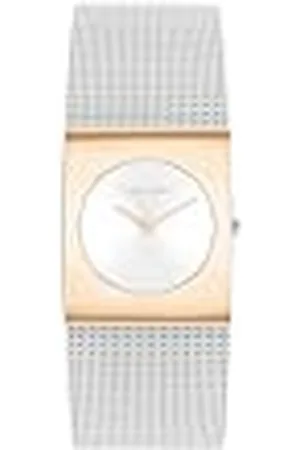 Calvin Klein Reloj Analógico de Cuarzo para Mujer Colección CK Pulse con Correa de Malla de Acero Inoxidable Plateada - 25100063
