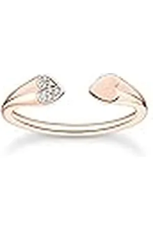 Thomas Sabo Anillo para mujer de plata 925 con circonitas 32020609, 50 cm, Plata de ley, Zirconia cúbica