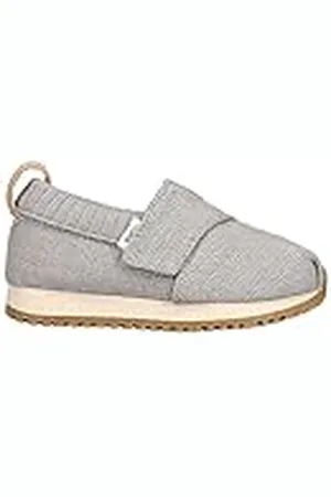 TOMS Tiny_Slipper_Drizzle Grey Heritage Canvas, Sandalias Unisex niños, 19.5 EU