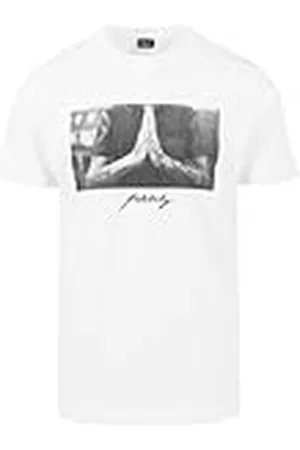Mister Tee Camiseta Pray de Mangas Cortas para Hombre con Estampado Frontal, Moda Urbana Callera, en Algodón, Distintos Colores, Tallas XS-5XL