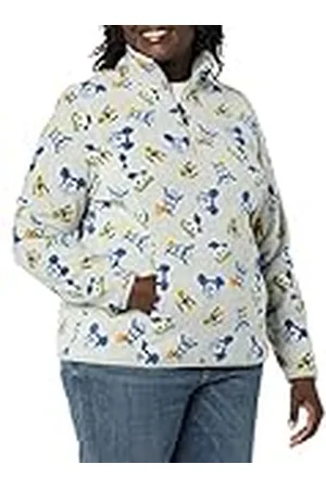 Amazon Disney | Marvel | Star Wars | Princess Chaquetas de Forro Polar con Cuello Perkins y Cremallera de un Cuarto Mujer, , XS