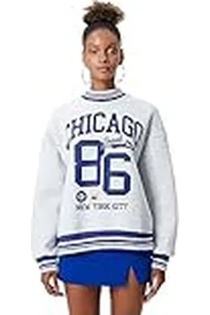 Koton Sudadera de Manga Larga con Cuello Redondo Impreso, , XL Mujer