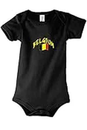 Supportershop – Body Bebé Fútbol Bélgica, Body bébé Noir Belgique, , FR : 12-18 mois (Taille Fabricant : 12-18 mois)