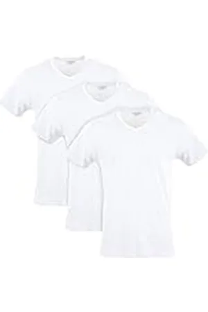 Gildan Cotton Stretch V-Neck T-Shirt bajo la Ropa, , M (Pack de 3) para Hombre