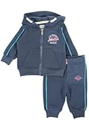 Lee Conjunto de 2 piezas, Suéter + Joggers, Bebés, (0 a 24 meses), Unisex, Niño, Niña, Suave, Lindo, Cálido, Sudadera + Pantalón, Modelo GLC2543 JOG BB S1-6M, BLEU