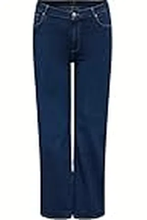 ONLY Carwilly HW Wide Jeans CRO Noos Vaqueros Anchos, , 44W x 32L para Mujer