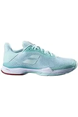 Babolat Mujer Zapatillas de Tenis Jet Tere All Court-Maintentien, Amorti-Tecnología Activa Flexión-Suela Transpirable Ortholite-Marca Francesa-YUCCA/White, 40,5 EU, , 42 EU