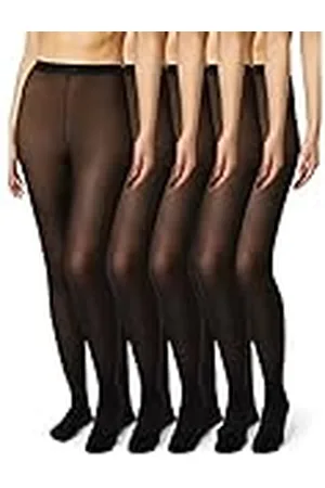 FM London Mallas para mujer paquete de 5 - Cómodas mallas para mujer con diseño elástico, , S