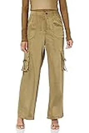 THE DROP Pantalón para Mujer, Jessenia Cargo con Brillo, , 5XL Grande